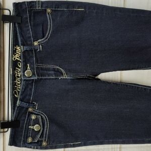 CELEBRITY Pink Skinny Jeans Dark Wash Size 1